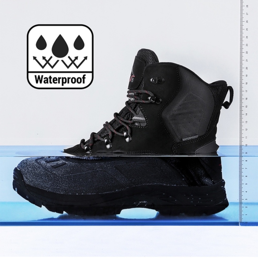 🟣 BOGO! Worn Once! Men’s Warm Waterproof Snow Boots - Picture 4 of 7